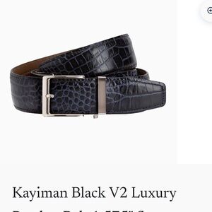Kayiman Black Luxury Ratchet Belt - Still in box